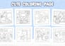 create hand drawn bold and easy coloring pages